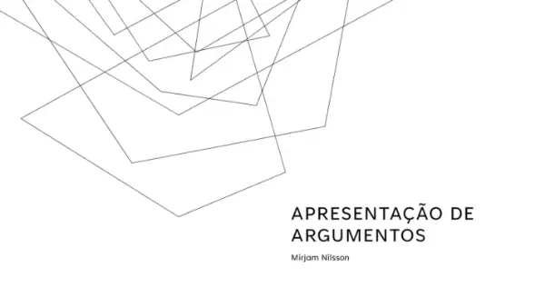 Apresentação de argumentos de venda minimalista white modern-simple