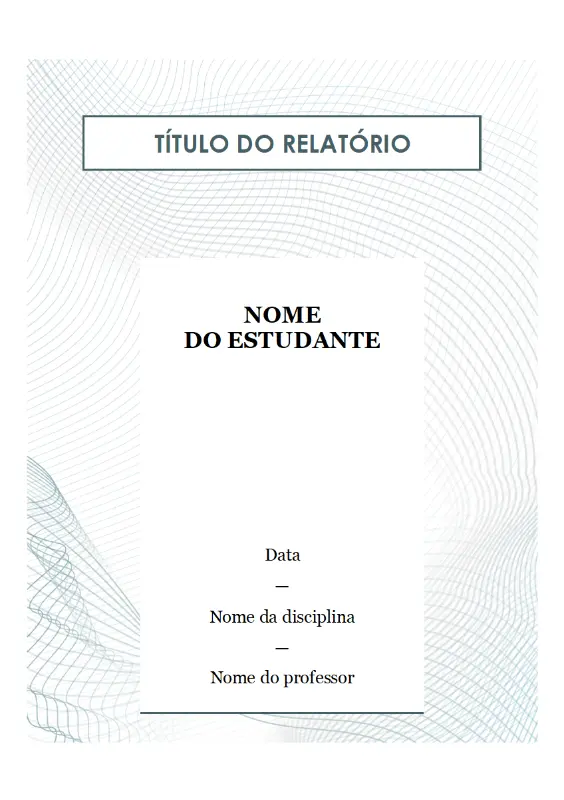 Relatório moderno para trabalhos académicos gray modern simple