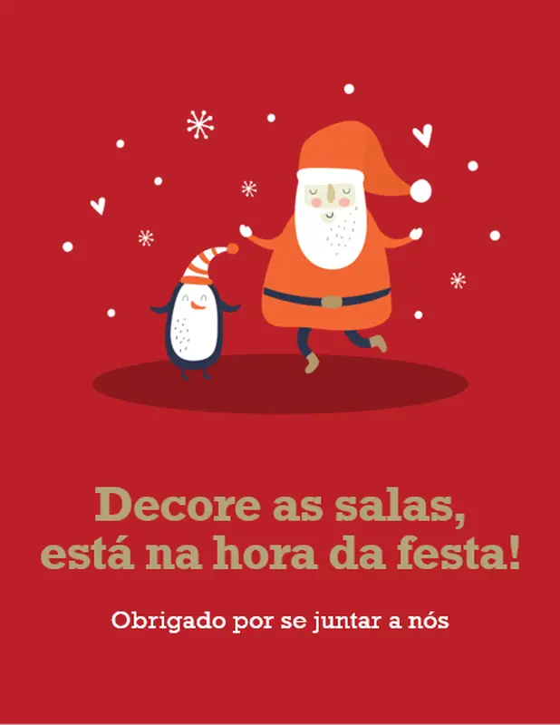 Materiais imprimíveis para a festa de Natal whimsical color block