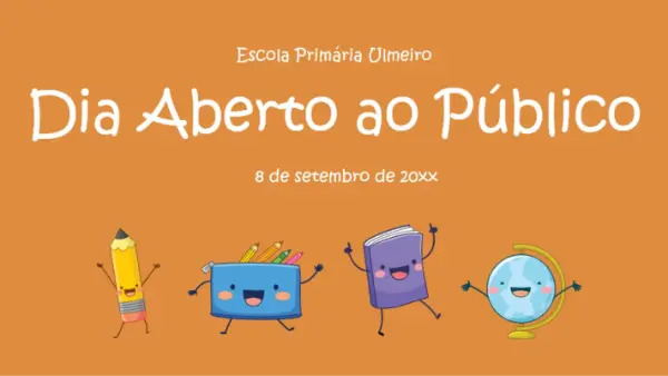 Apresentação para o dia aberto ao público blue whimsical-color-block