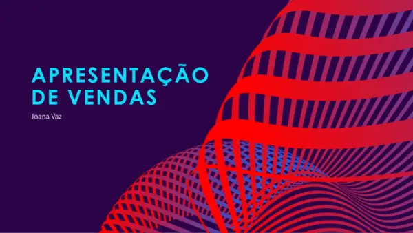 Apresentação de vendas futurista purple modern-bold