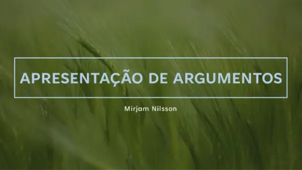 Apresentação de argumentos Verdant green modern-simple