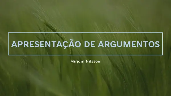Apresentação de argumentos Verdant modern-simple