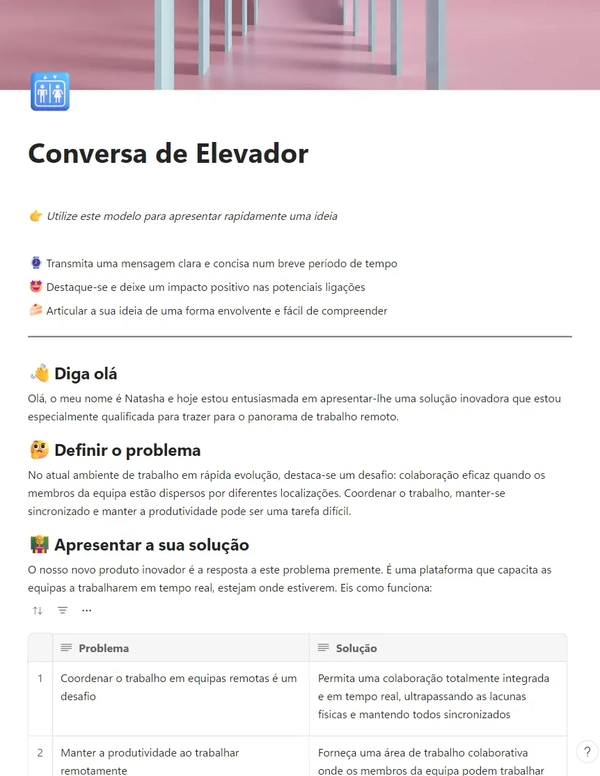 Conversa de Elevador