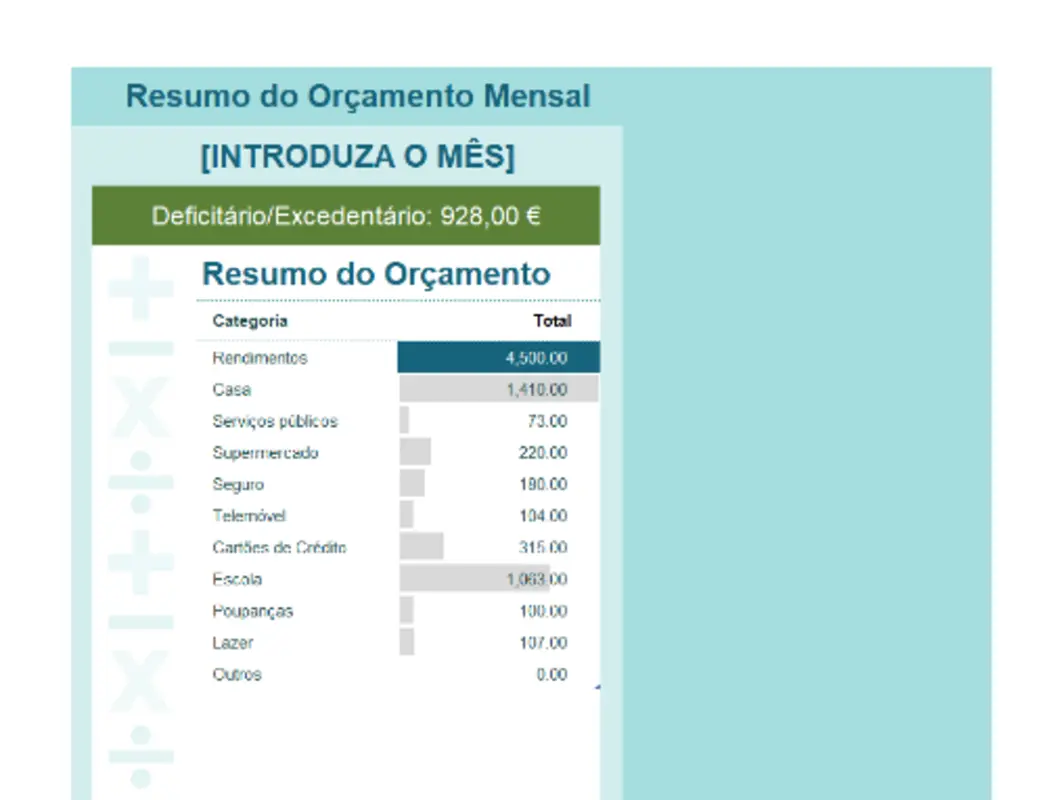 Calculadora de orçamento blue modern simple