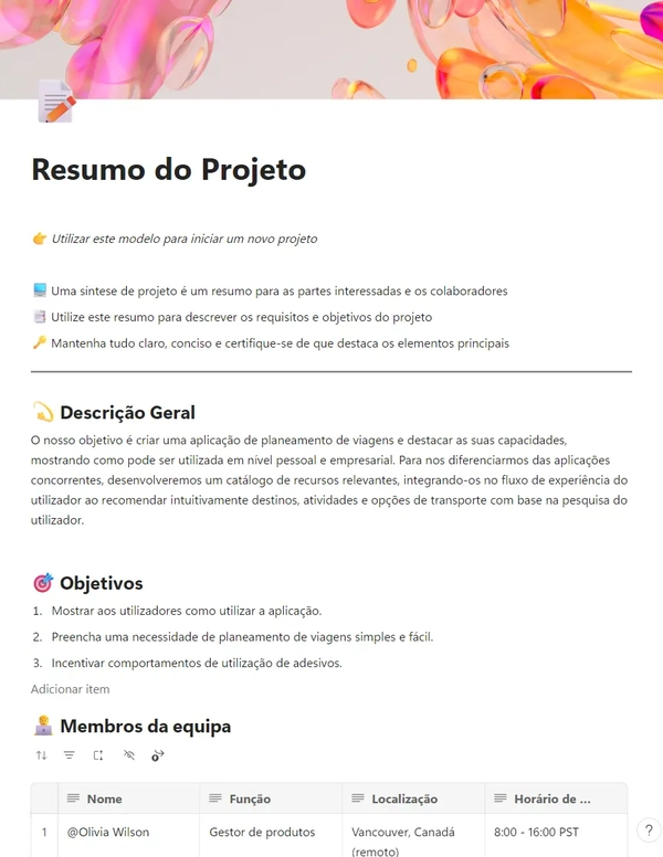 Resumo do Projeto