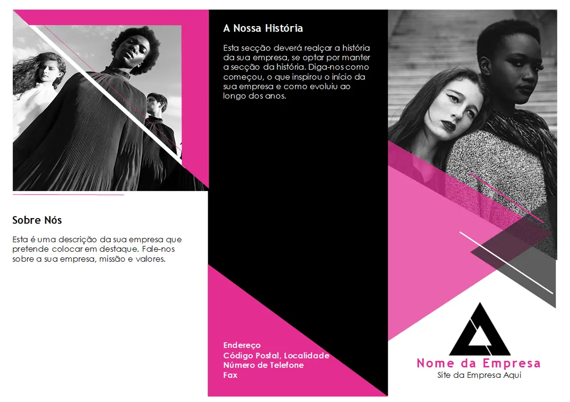 Brochura de moda modern-geometric