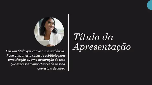 Apresentação de biografia modern geometric