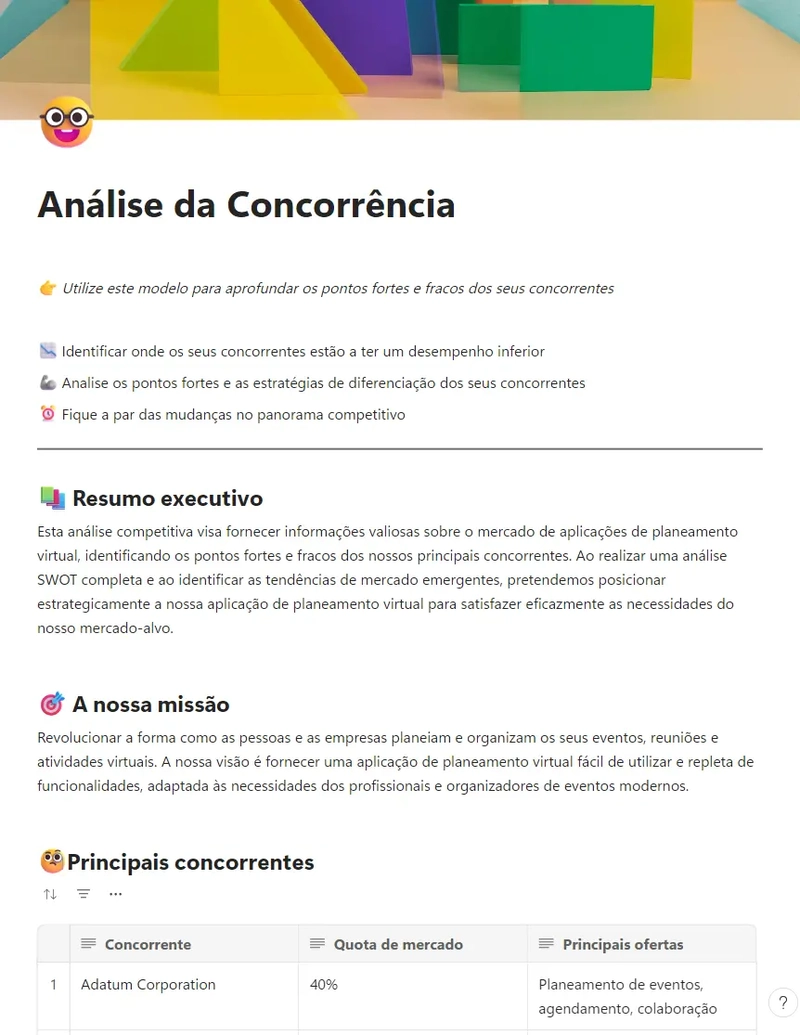 Análise da Concorrência