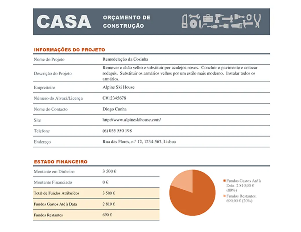 Orçamento para obras em casa modern simple