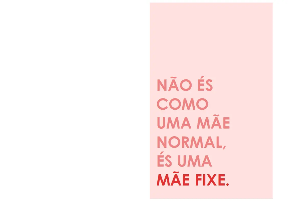 Cartão do Dia das Mães fixe pink modern-simple