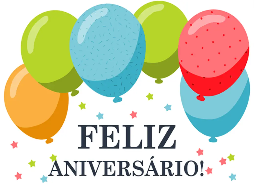 Cartão de aniversário Balões