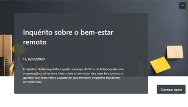 Inquérito sobre o bem-estar remoto gray