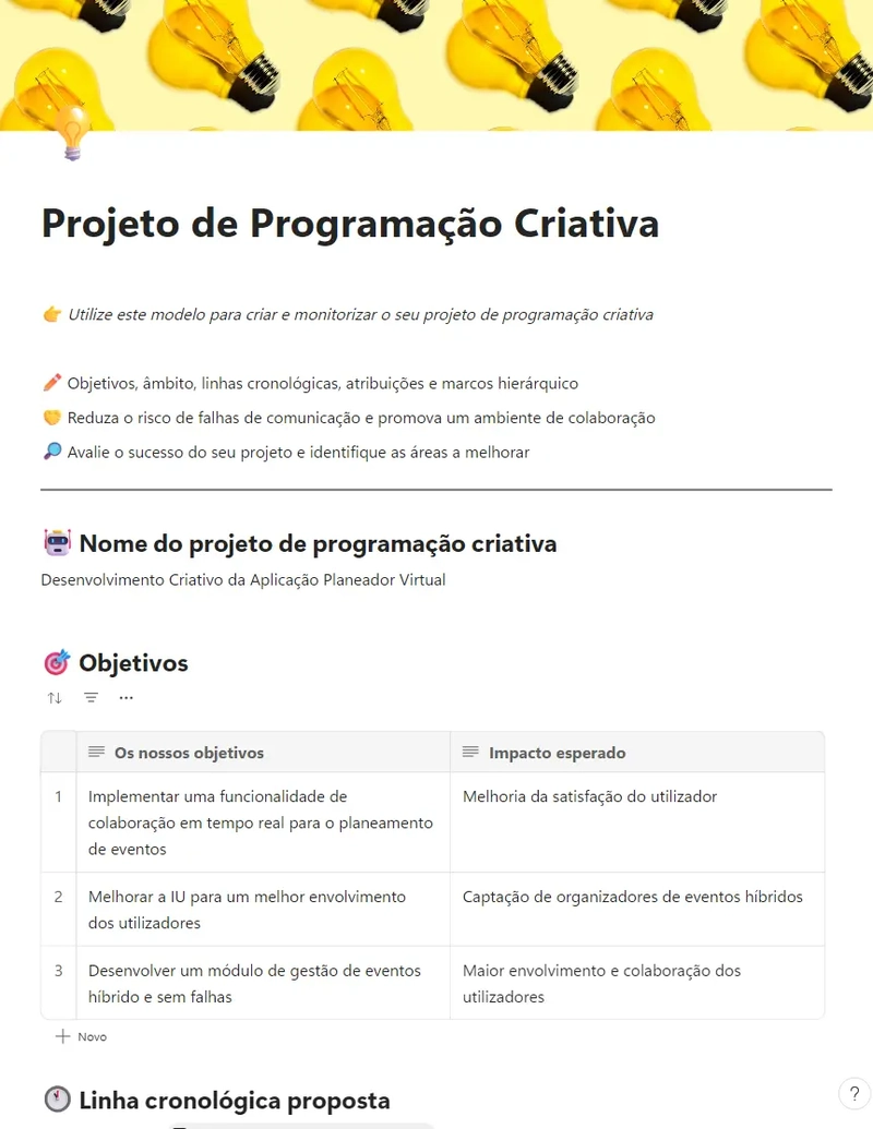 Projeto de Programação Criativa