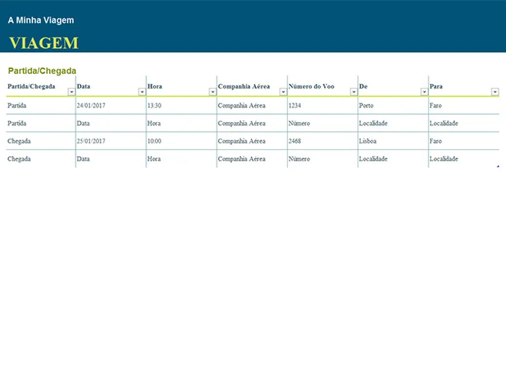 Planeador de Viagens