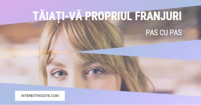 Tăiați-vă propriul franjuri purple modern-bold