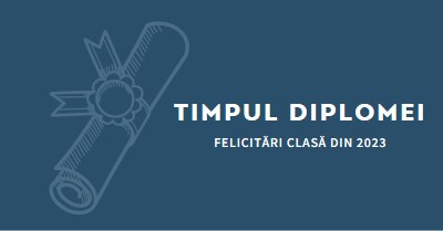 Diploma ta blue modern-simple
