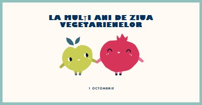 La mulți ani de Ziua Vegetarienilor white whimsical-line