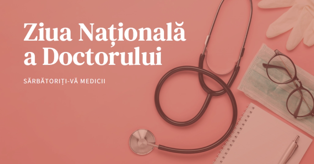 Sărbătoriți-vă medicii pink modern-simple