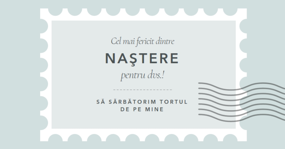 Zi de naștere minunată blue modern-simple