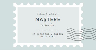 Zi de naștere minunată blue modern-simple