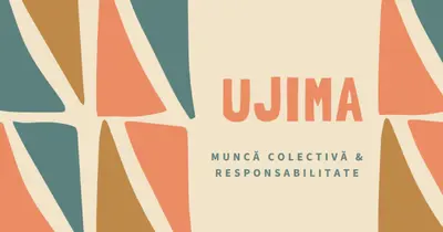 Principiul Kwanzaa din Ujima orange whimsical-color-block