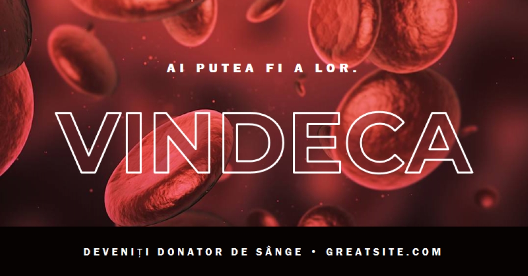 Deveniți donator de sânge red modern-simple
