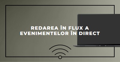 Redarea în flux a evenimentului în direct gray modern-bold