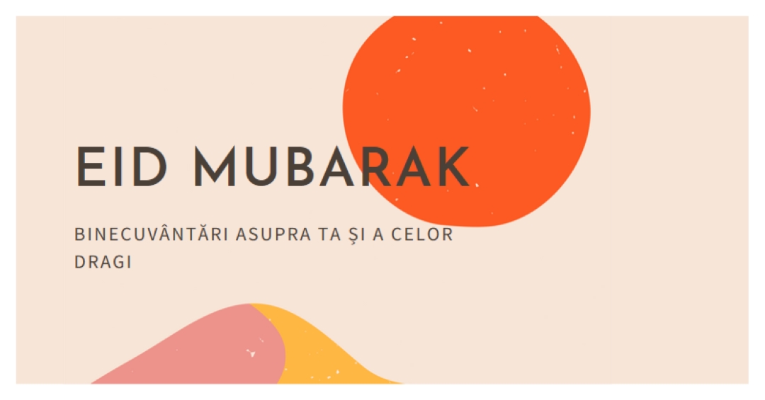 Binecuvântări eid pink organic-simple