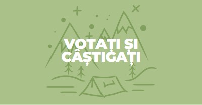 Votați și câștigați green whimsical-line