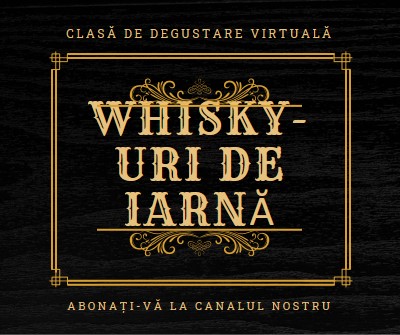 Whisky-uri de iarnă black vintage-retro