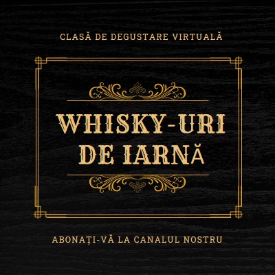 Whisky-uri de iarnă black vintage-retro