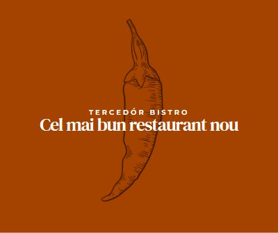 Suntem cel mai bun restaurant nou red modern-simple