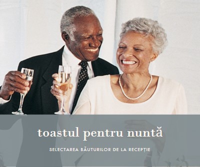 Toast pentru nuntă gray modern-simple