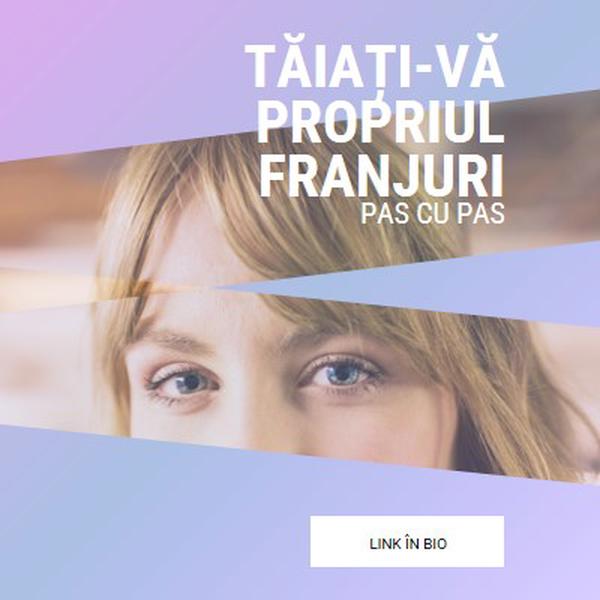 Tăiați-vă propriul franjuri purple modern-bold