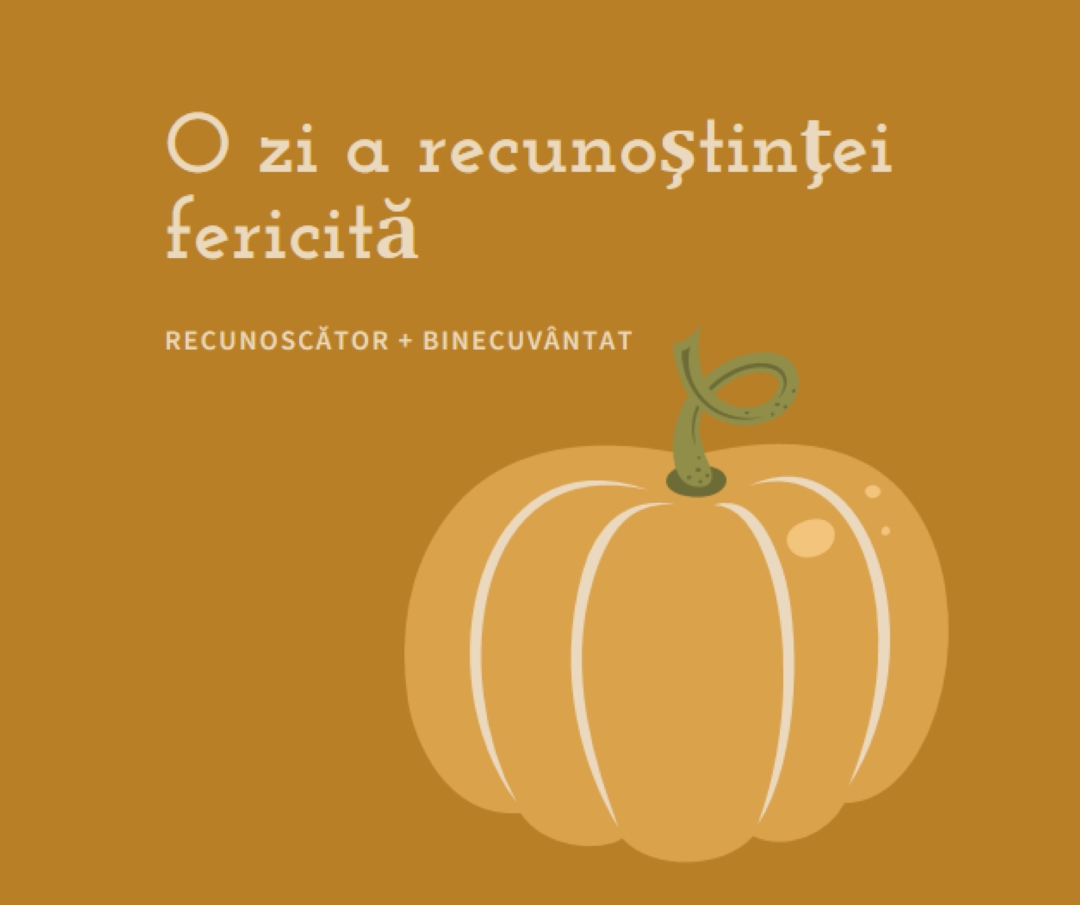 Recunoscător și binecuvântat brown whimsical-line