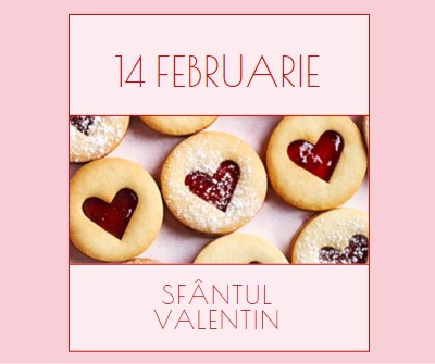 Felicitare de Sfântul Valentin pink modern-simple