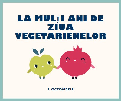 La mulți ani de Ziua Vegetarienilor white whimsical-line