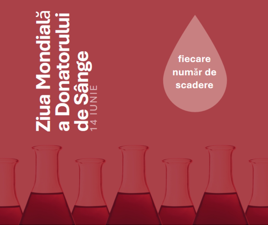 Ziua Mondială a Donatorului de Sânge red modern-bold