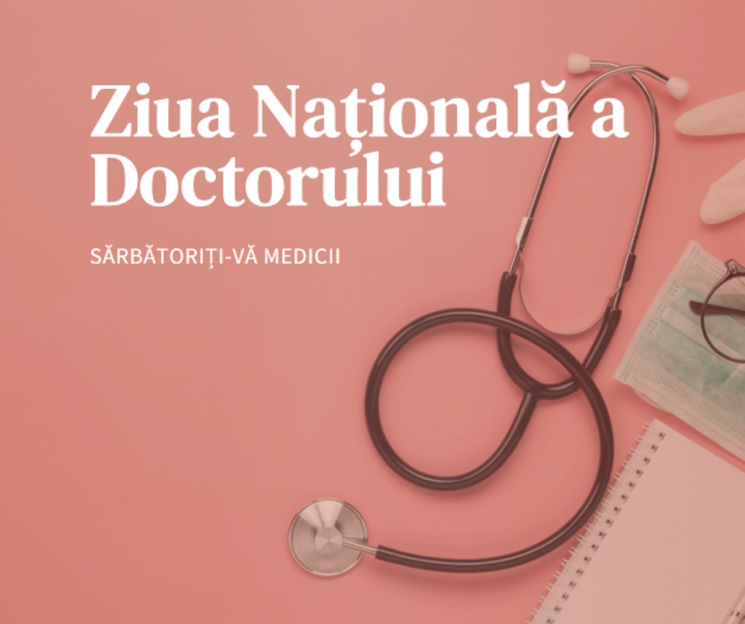 Sărbătoriți-vă medicii pink modern-simple