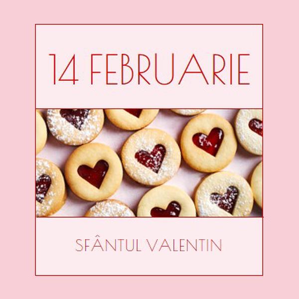 Felicitare de Sfântul Valentin pink modern-simple