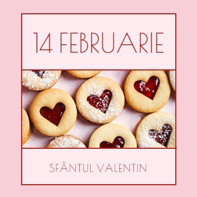 Felicitare de Sfântul Valentin pink modern-simple