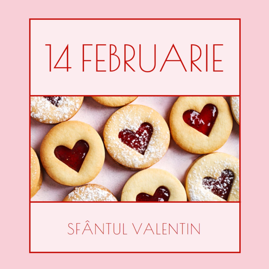 Felicitare de Sfântul Valentin pink modern-simple