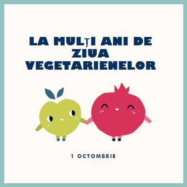 La mulți ani de Ziua Vegetarienilor white whimsical-line