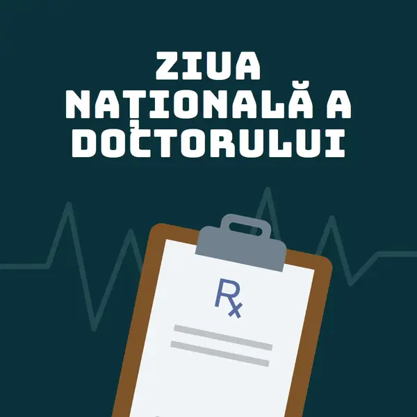 Astăzi este Ziua Națională a Doctorului blue modern-simple