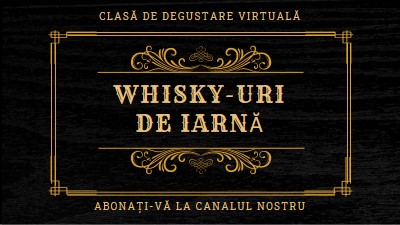 Whisky-uri de iarnă black vintage-retro