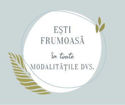 Frumoasă în toate modurile tale blue organic-simple