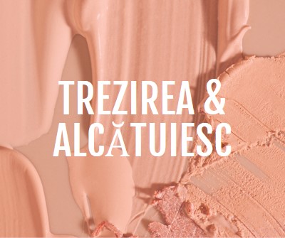 Treziți-vă & alcătuiți pink modern-simple