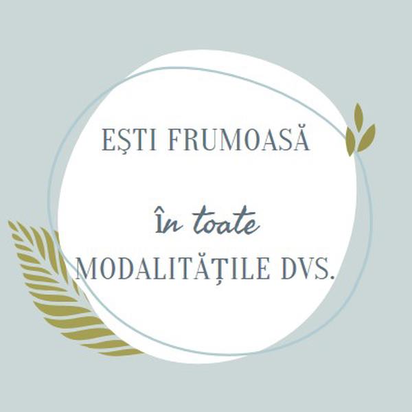 Frumoasă în toate modurile tale blue organic-simple