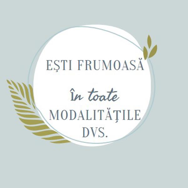 Frumoasă în toate modurile tale blue organic-simple